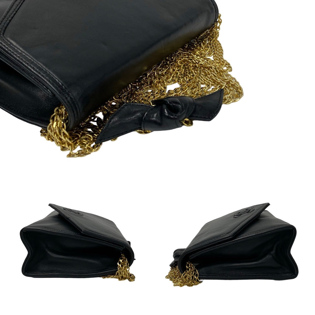 CHANEL Shoulder Bag lambskin black