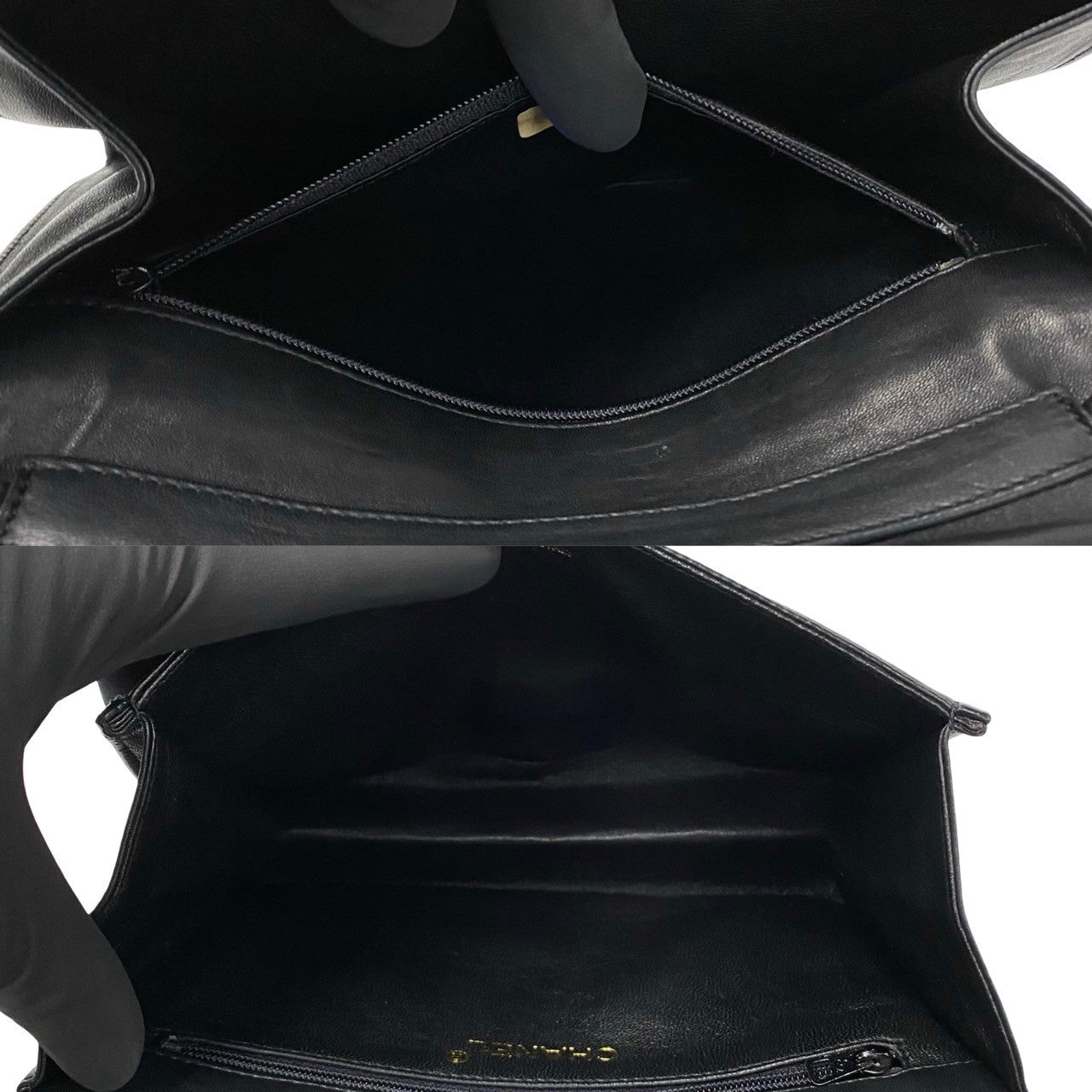 CHANEL Shoulder Bag lambskin black