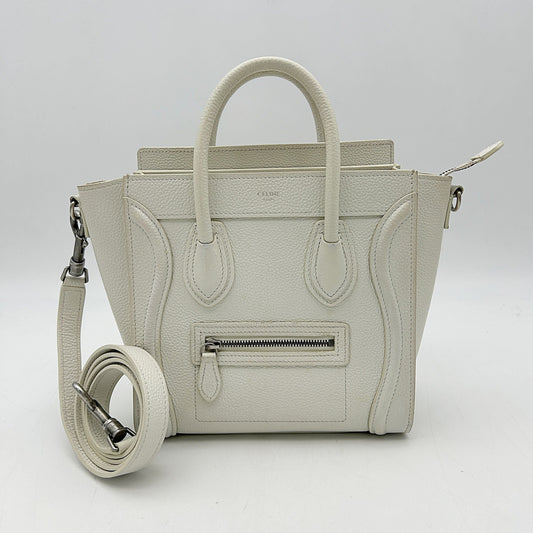 Celine Leather Luggage Micro - Neutrals Totes, Handbags LA43684