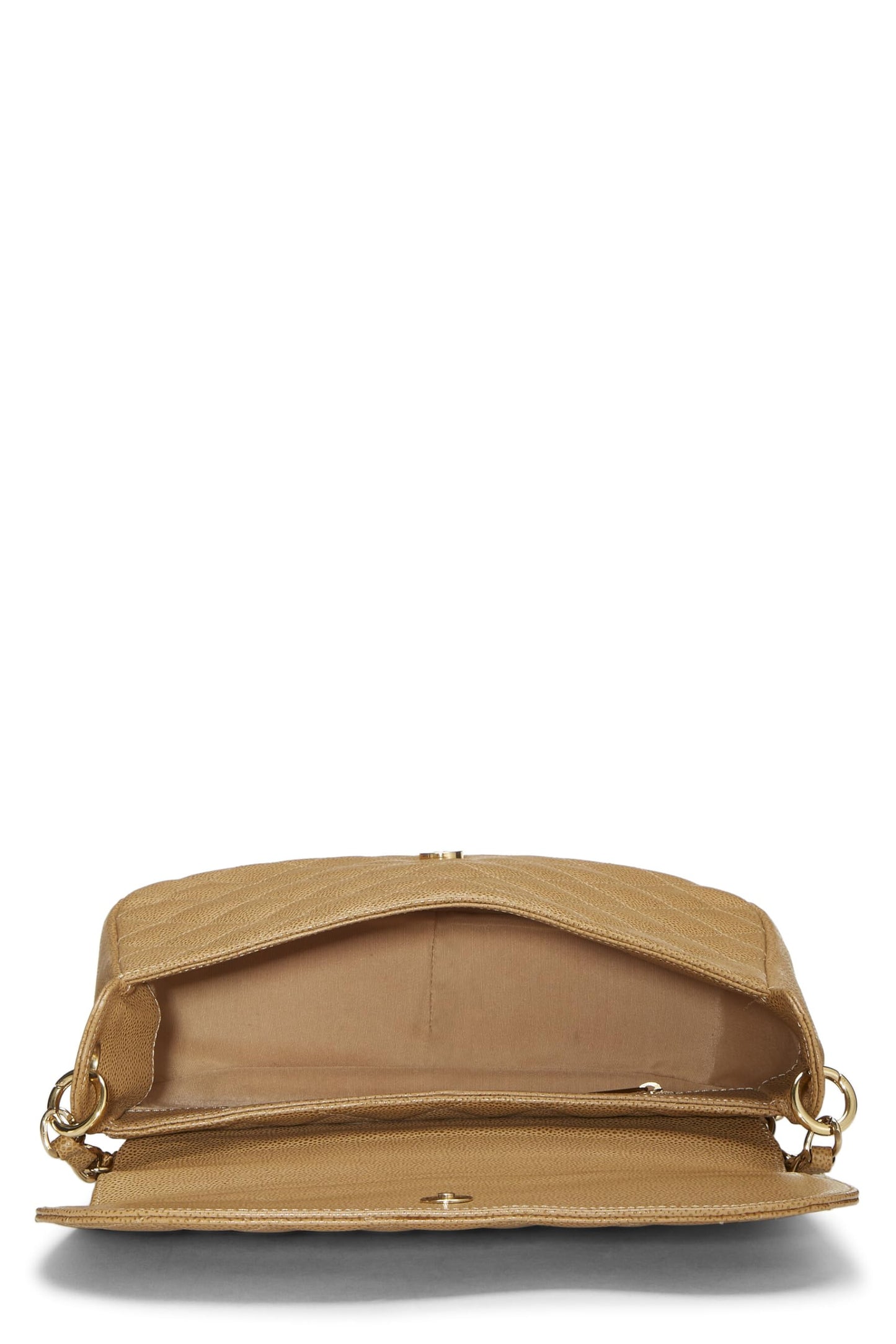 Chanel,  Beige Caviar Timeless CC Flap Shoulder, Beige