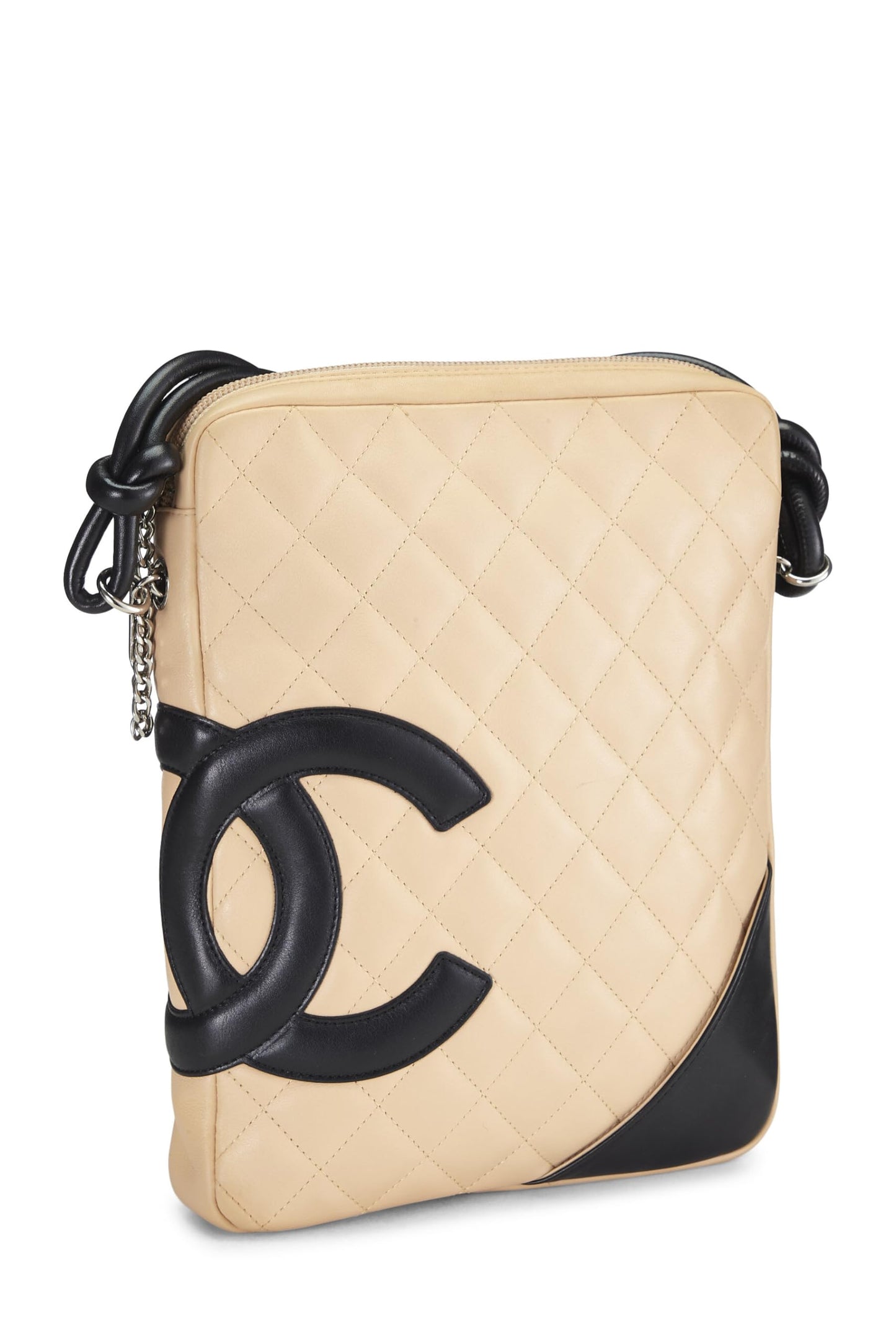 Chanel,  Beige Quilted Calfskin Cambon Ligne Shoulder Bag Large, Beige