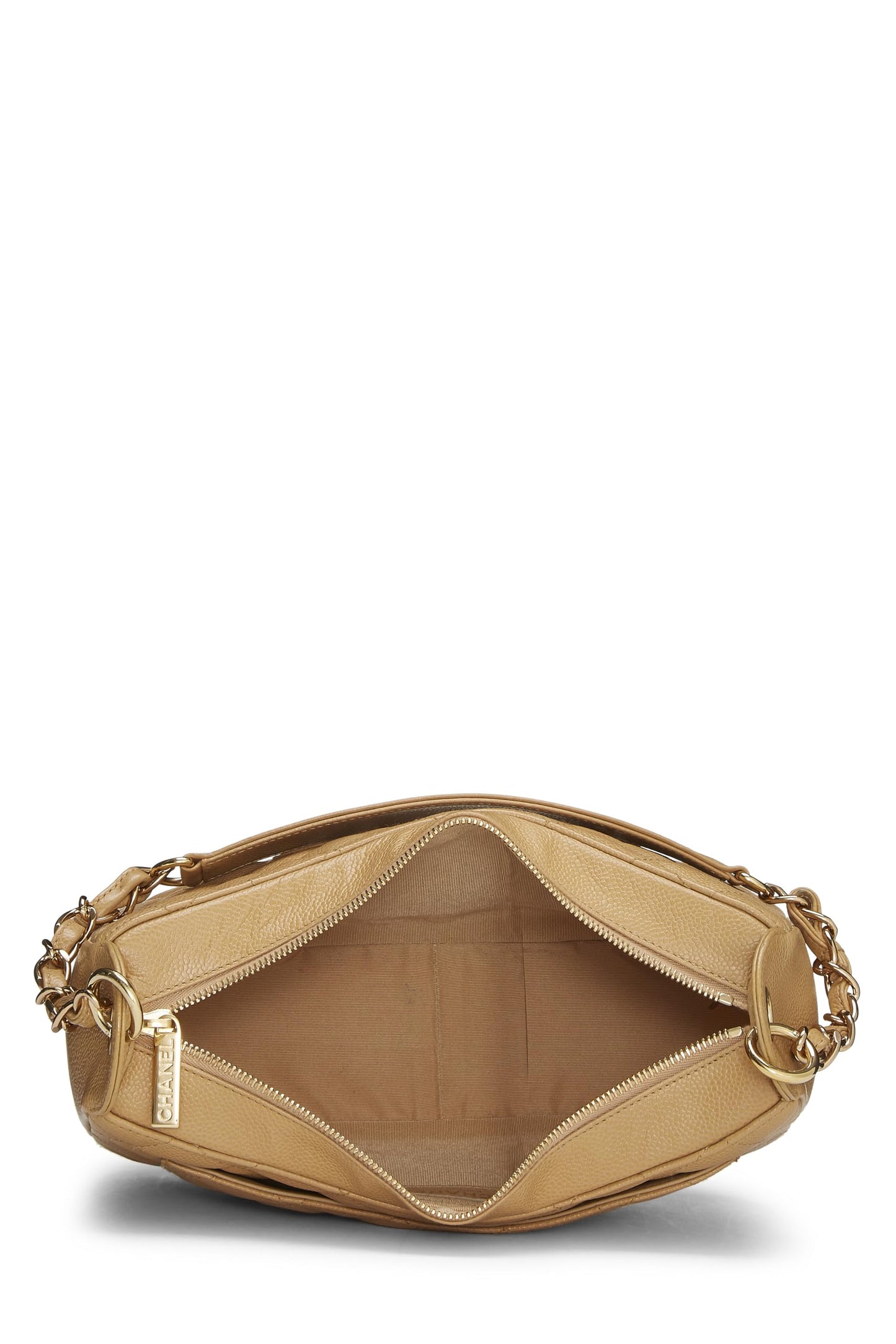 Chanel,  Beige Caviar Timeless 'CC' Shoulder Bag, Beige