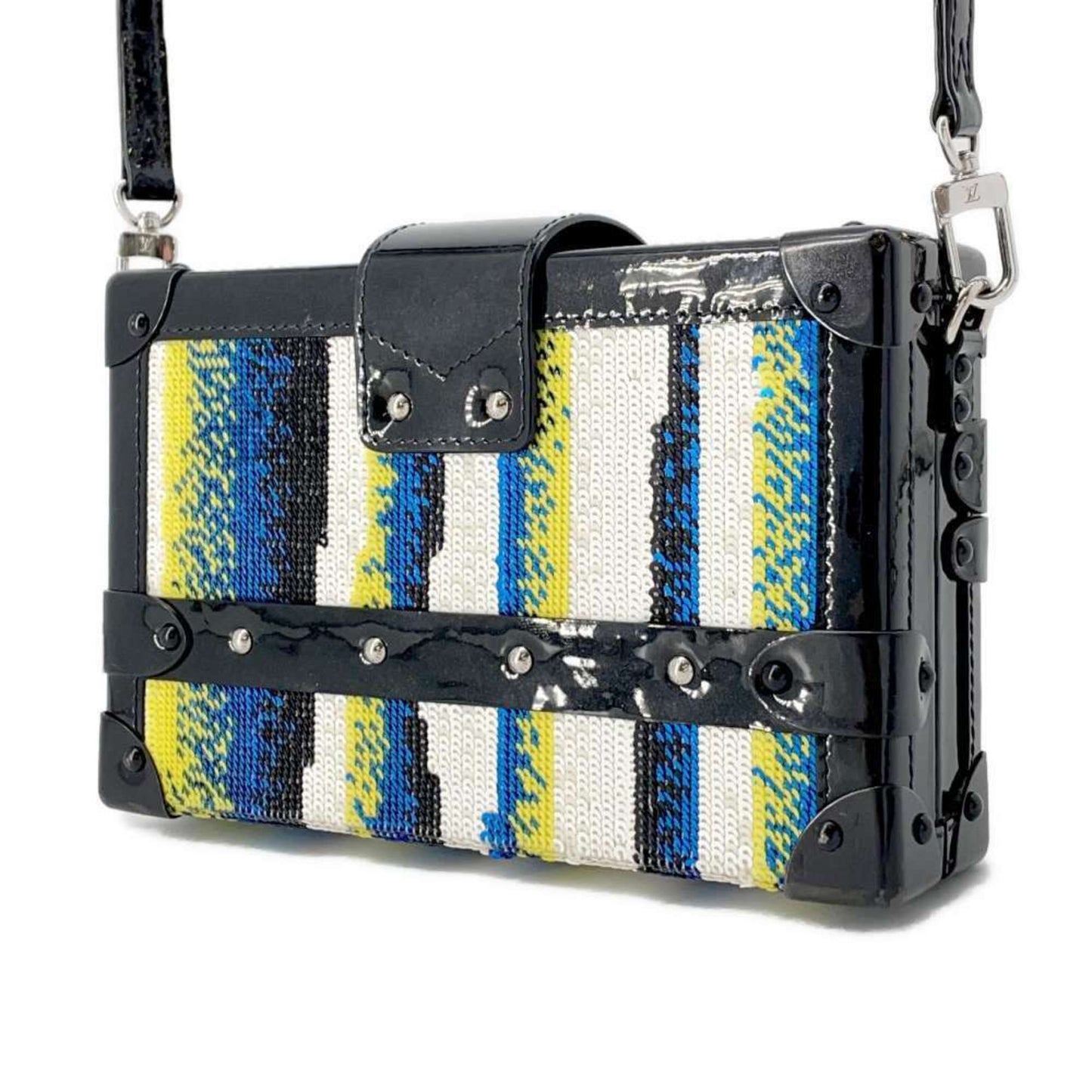 Louis Vuitton   Noir  Spangles Patent Leather Shoulder Bag