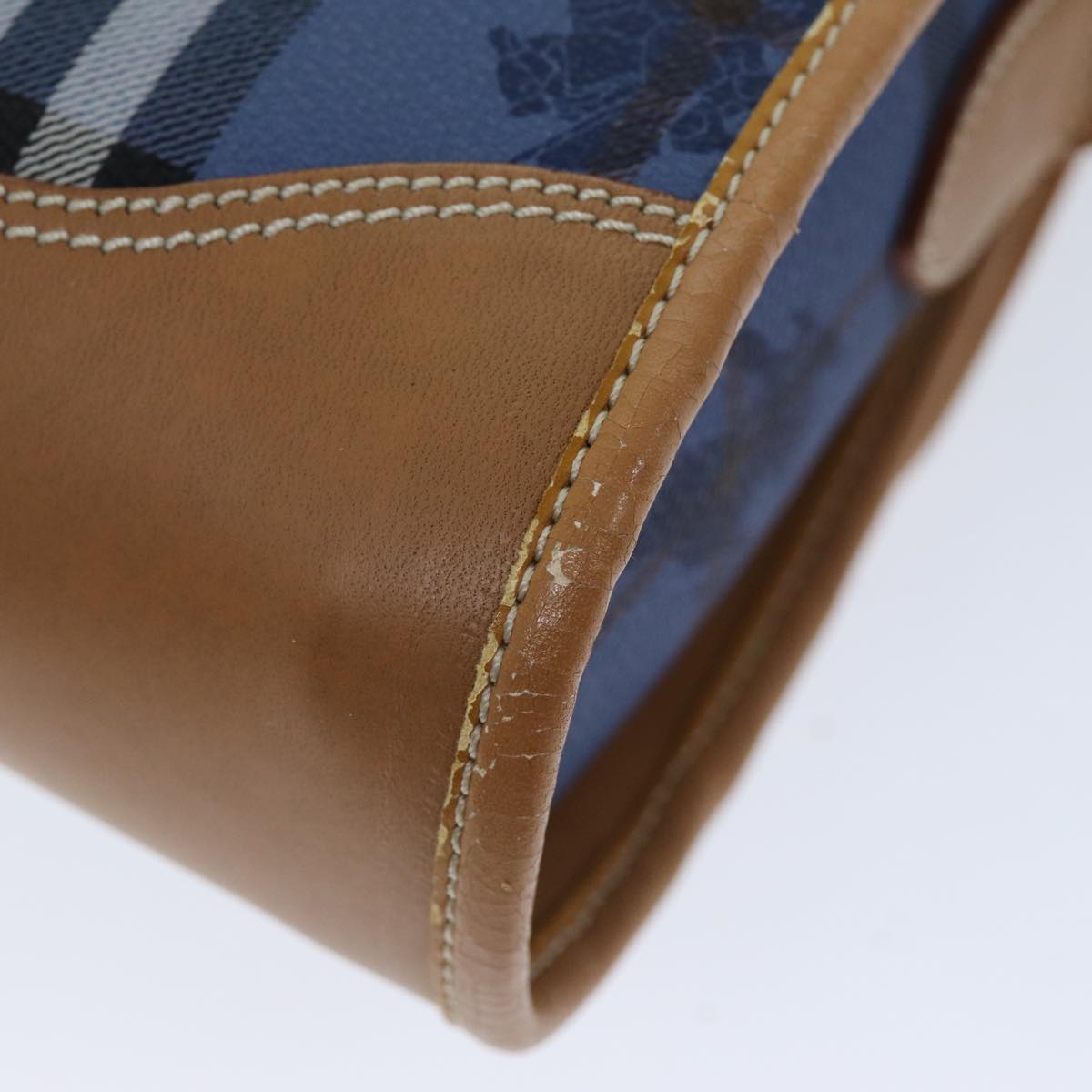 BurberrySs Nova Check Shoulder Bag PVC Blue Auth 75452