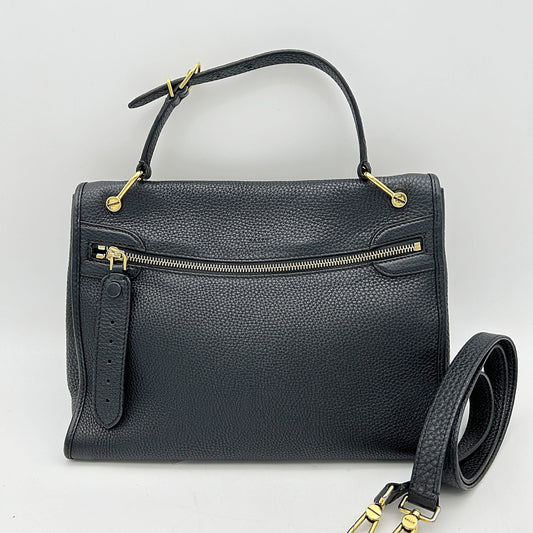 Bally Bloom Hobo SM Handbag Black Leather LA6608