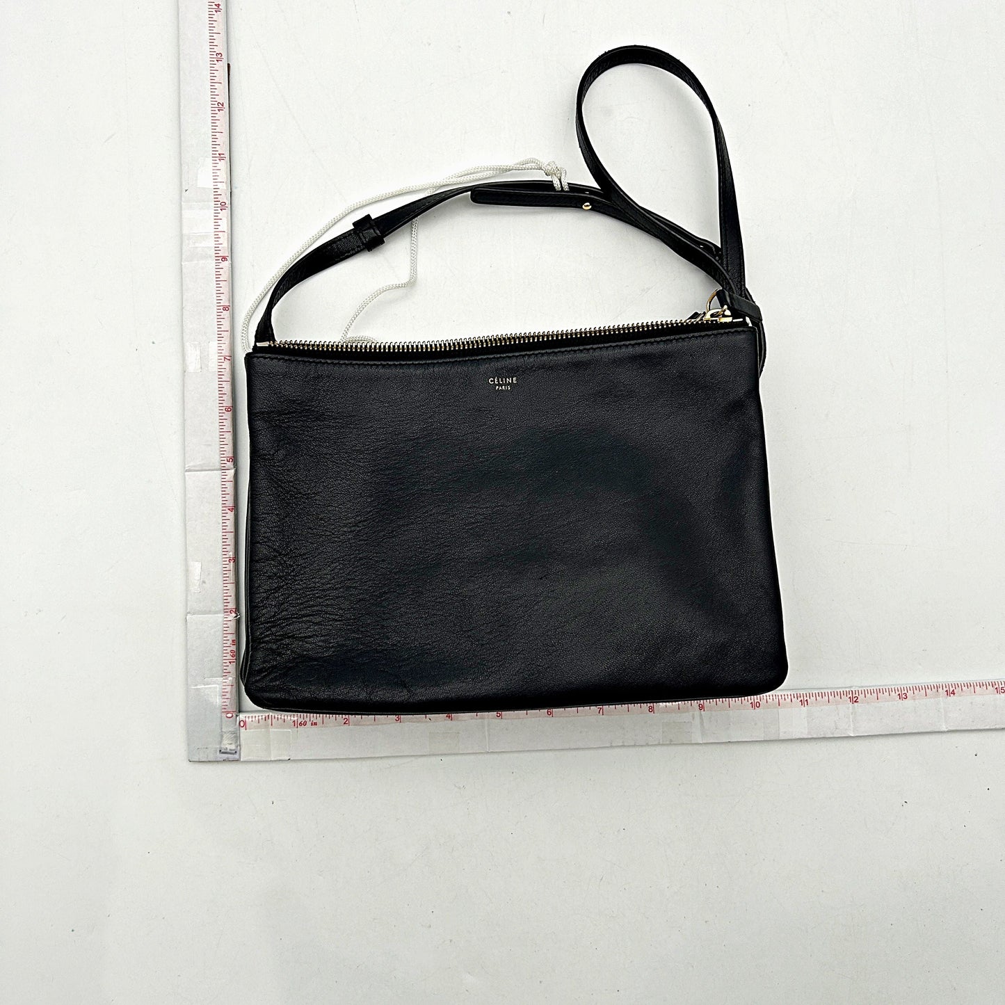 Celine Leather Trio Small - Black Crossbody Bags, Handbags LA23554