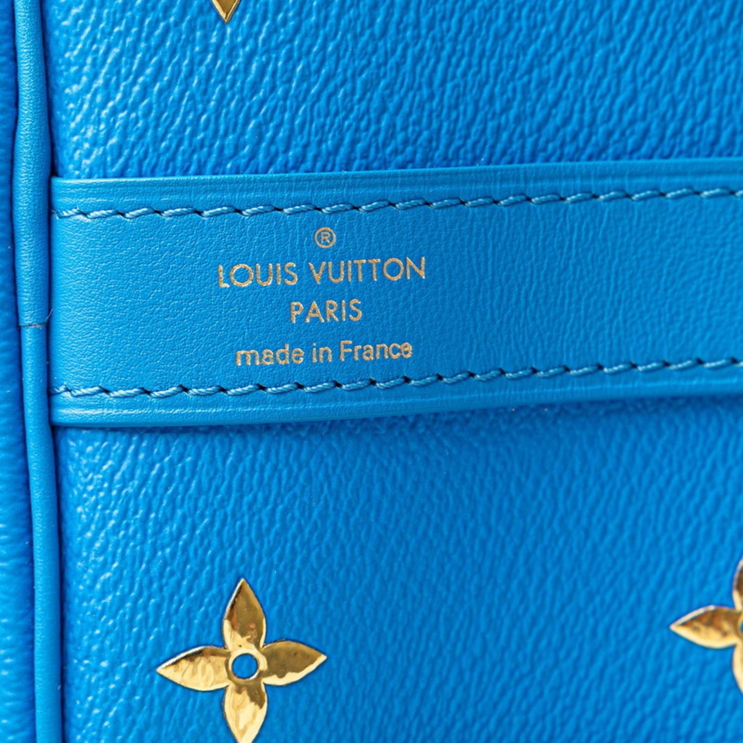 Louis Vuitton blue  Pvc Leather Boston Bag Shoulder Bag