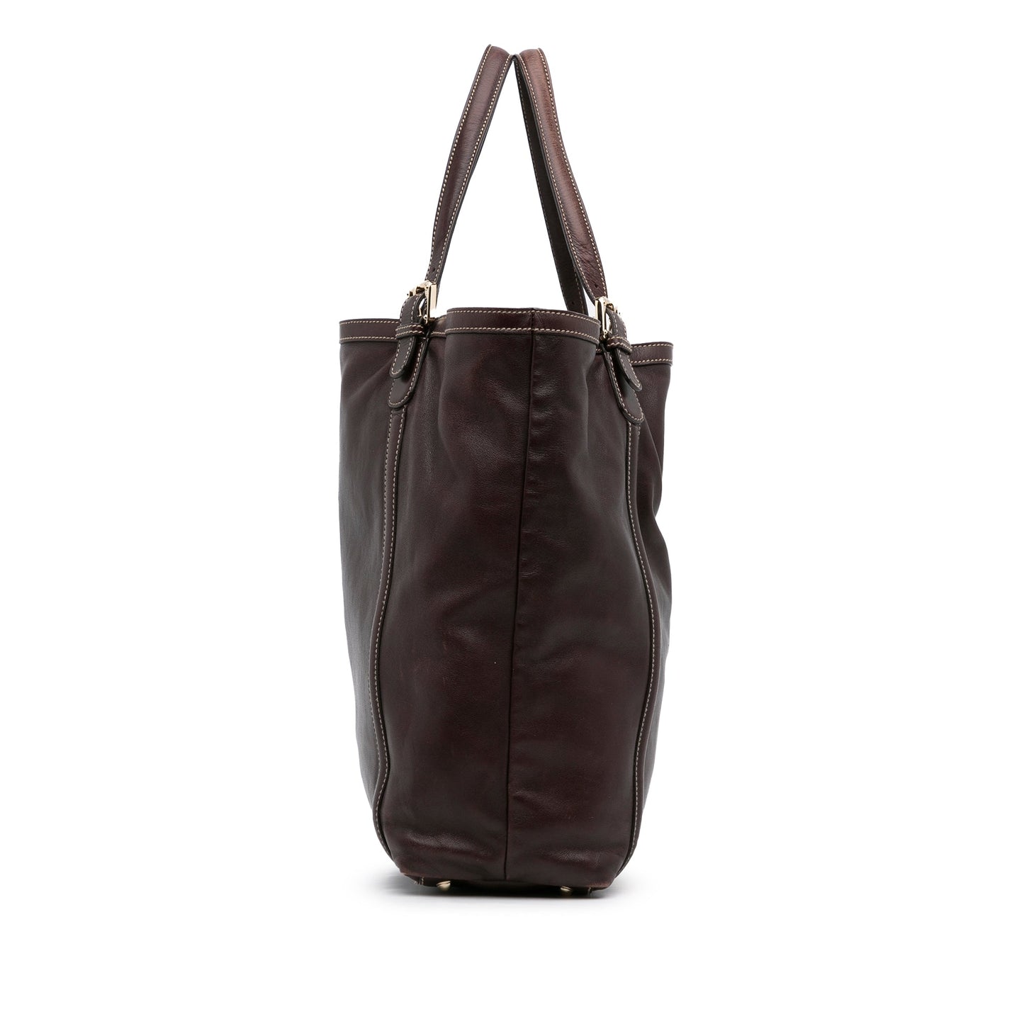 Brown Gucci Dialux Britt Tote