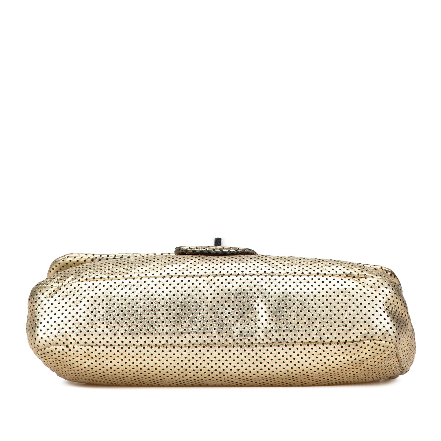 Gold Chanel Medium Perforated Calfskin Reissue Drill Flap Shoulder Bag