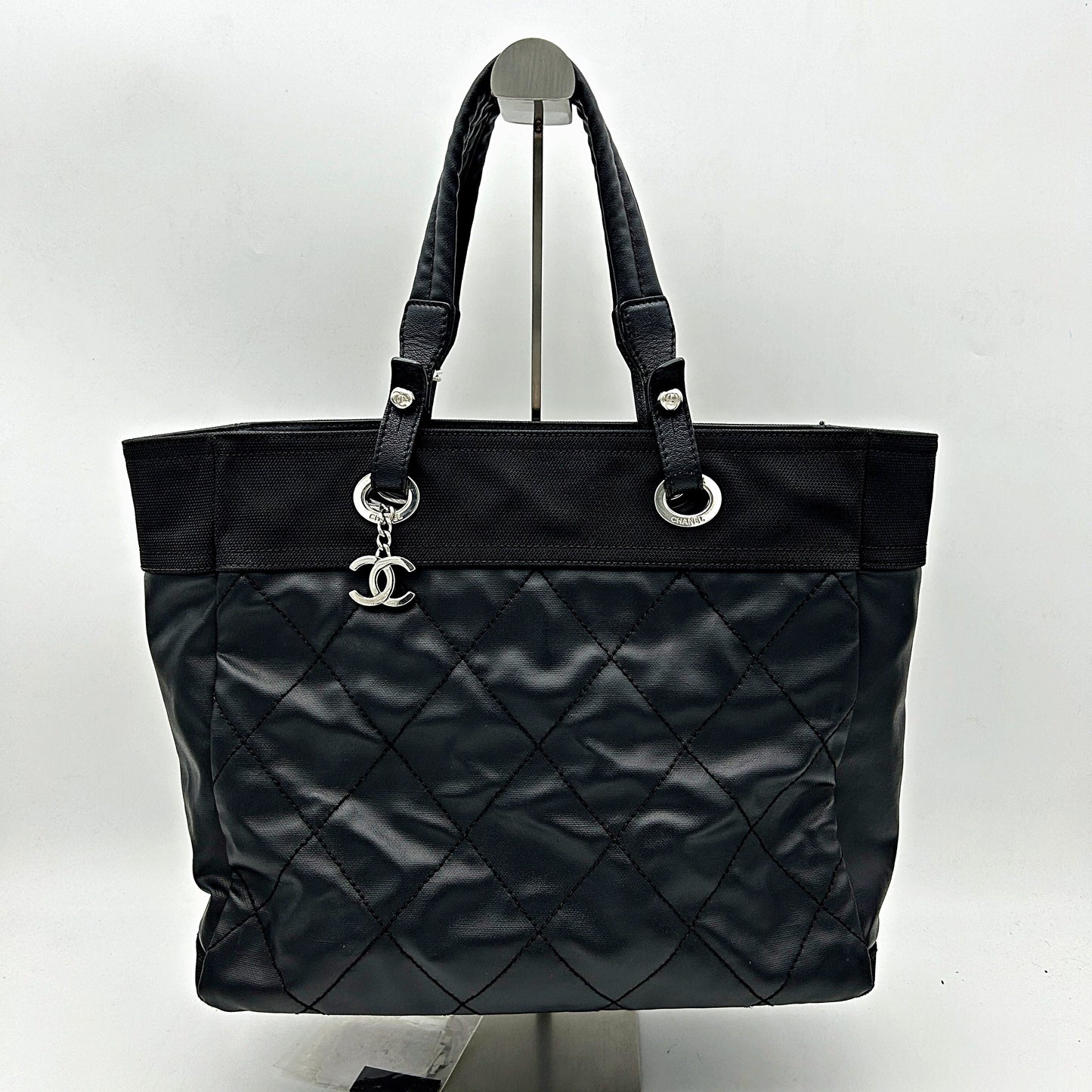 CHANEL | Bags | Chanel Coated Canvas Biarritz Tote LA13300