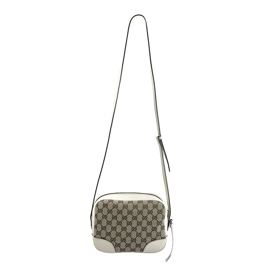 GUCCI Pristine Bree GG Canvas Ivory Disco Crossbody ssima Beige/White
