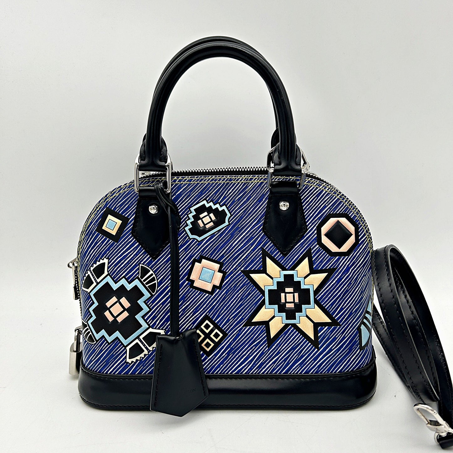 LOUIS VUITTON Epi Azteque Alma PM Denim Light  LA20398