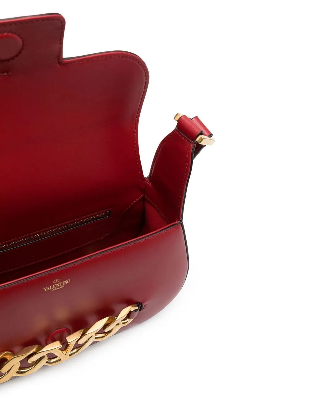 Valentino Garavani Vlogo Leather Shoulder Bag