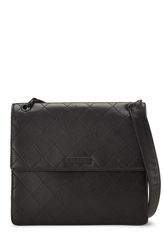 Chanel,  Black Lambskin Shoulder Bag, Black