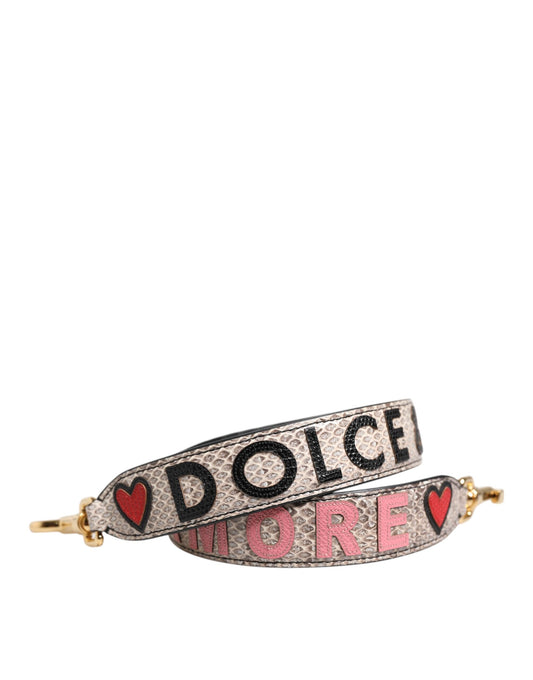 Dolce & Gabbana Multicolor DG AMORE Patch Bag Accessory Shoulder Strap