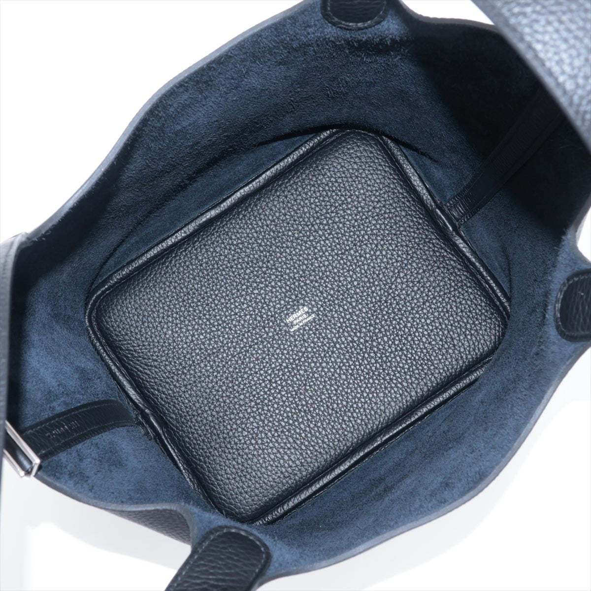 Hermes Picotin Lock 22 MM  Clemence Black Silver G  W2024