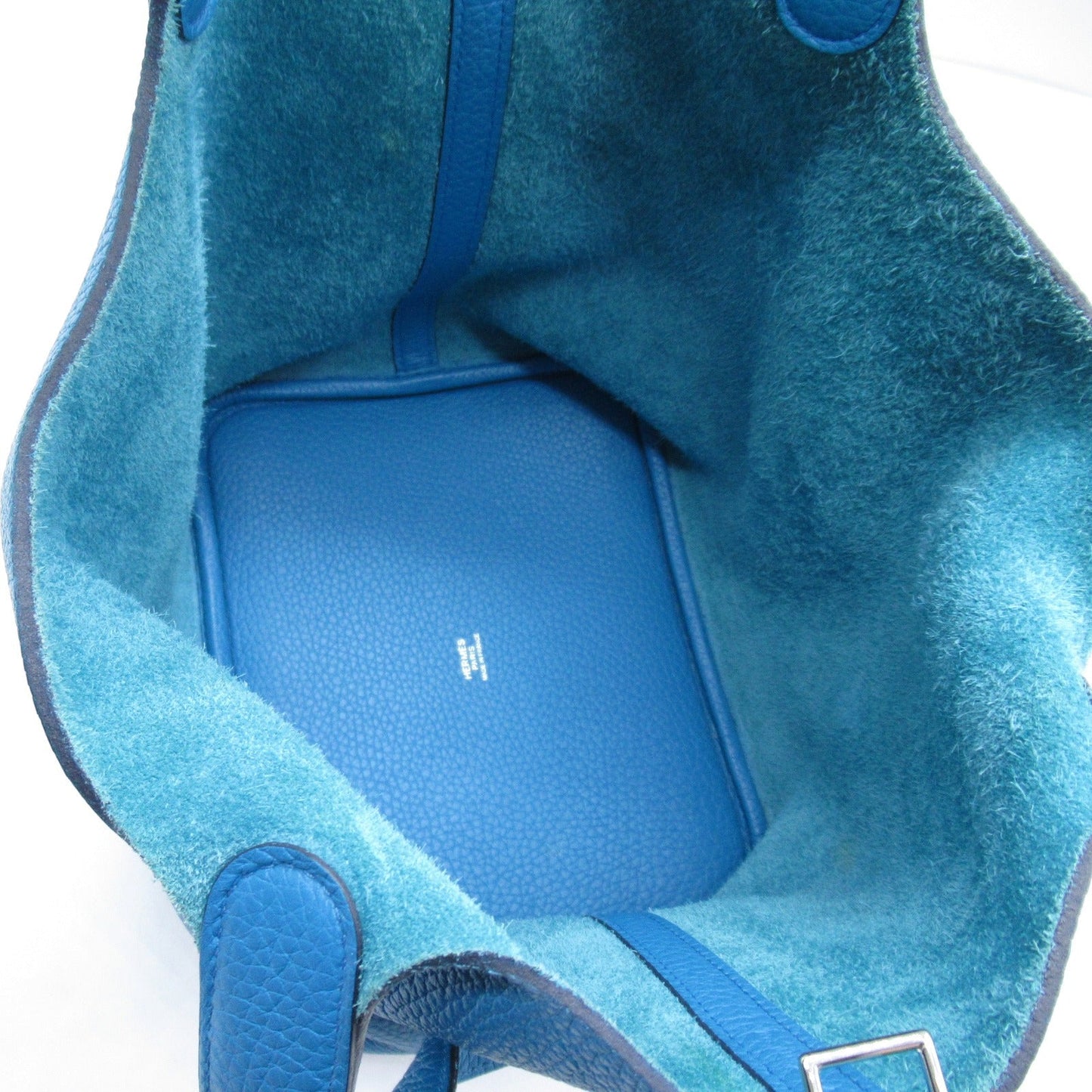 Hermes Picotin Lock MM Blue Paradise Tote Bag