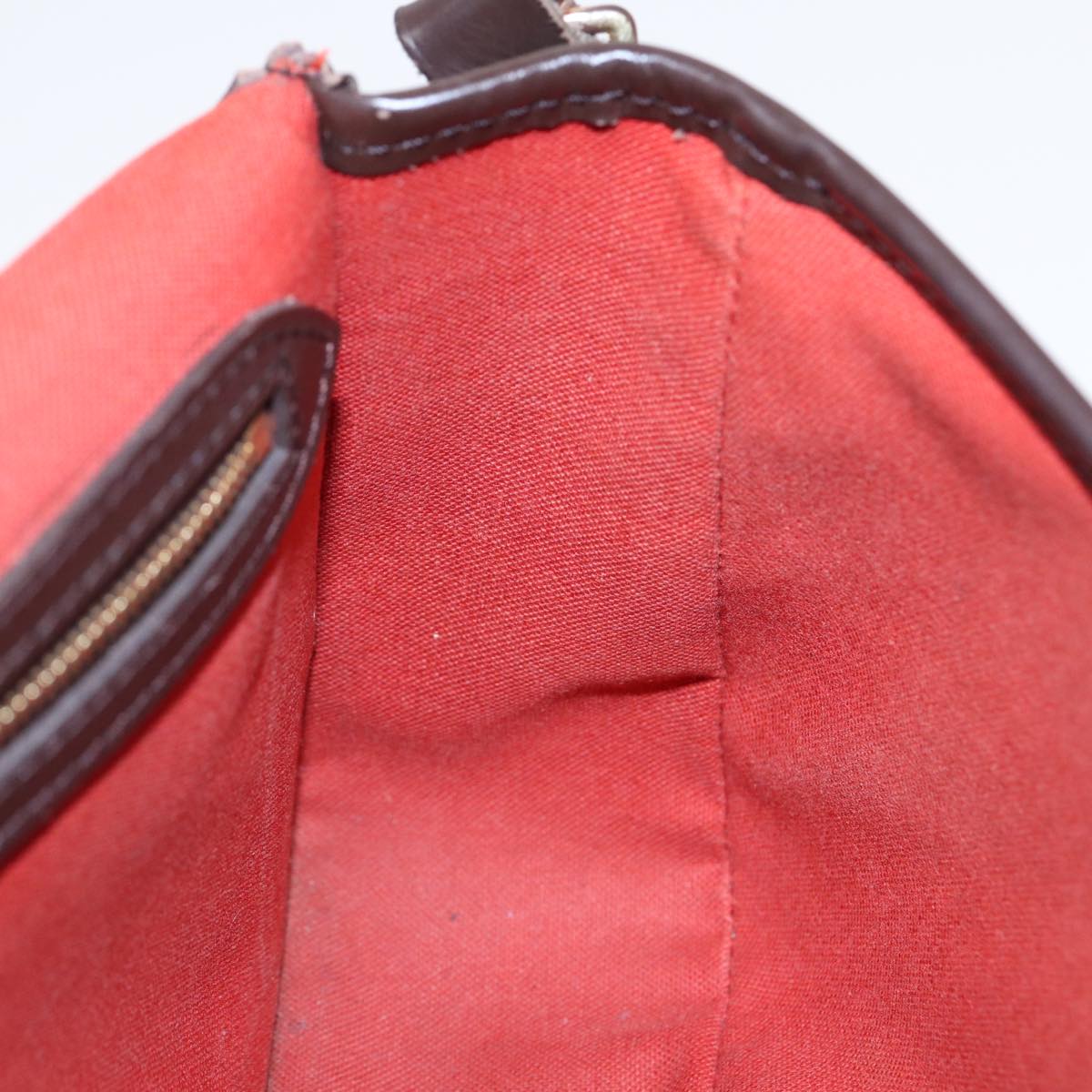 LOUIS VUITTON Damier Ebene Sologne Shoulder Bag N48079 LV Auth 86140