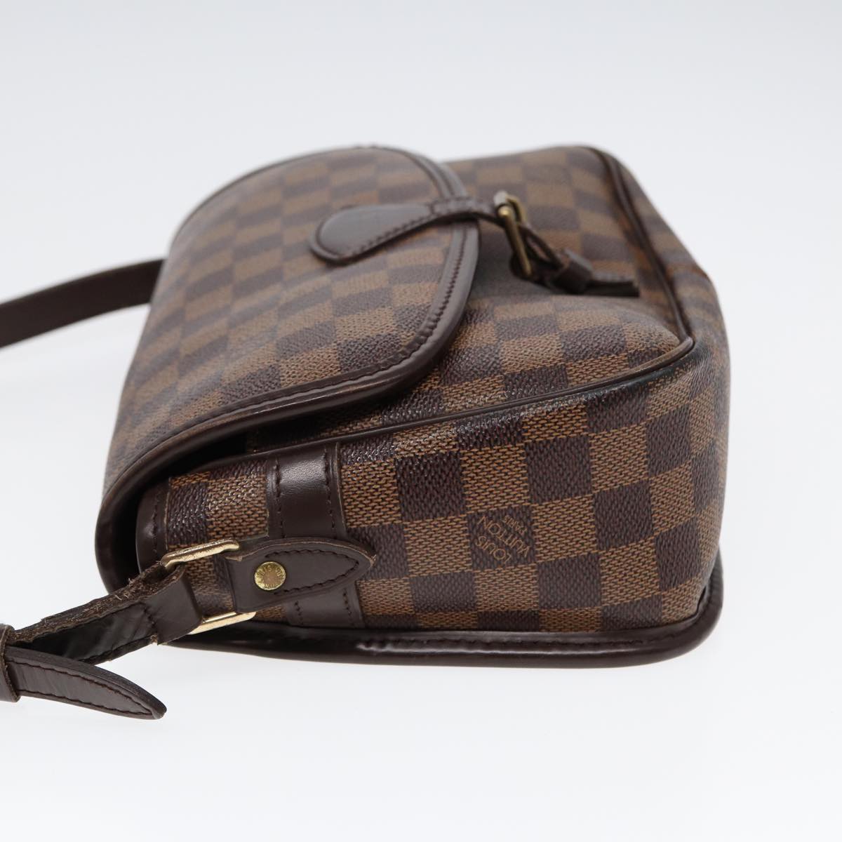 LOUIS VUITTON Damier Ebene Sologne Shoulder Bag N48079 LV Auth 86140