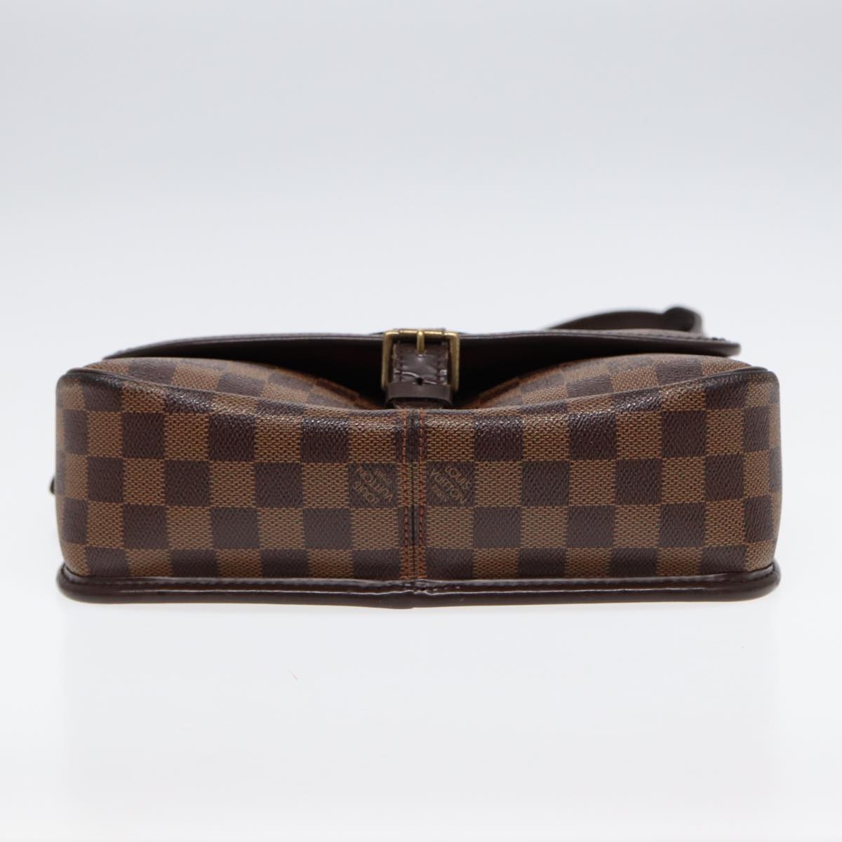 LOUIS VUITTON Damier Ebene Sologne Shoulder Bag N48079 LV Auth 86140