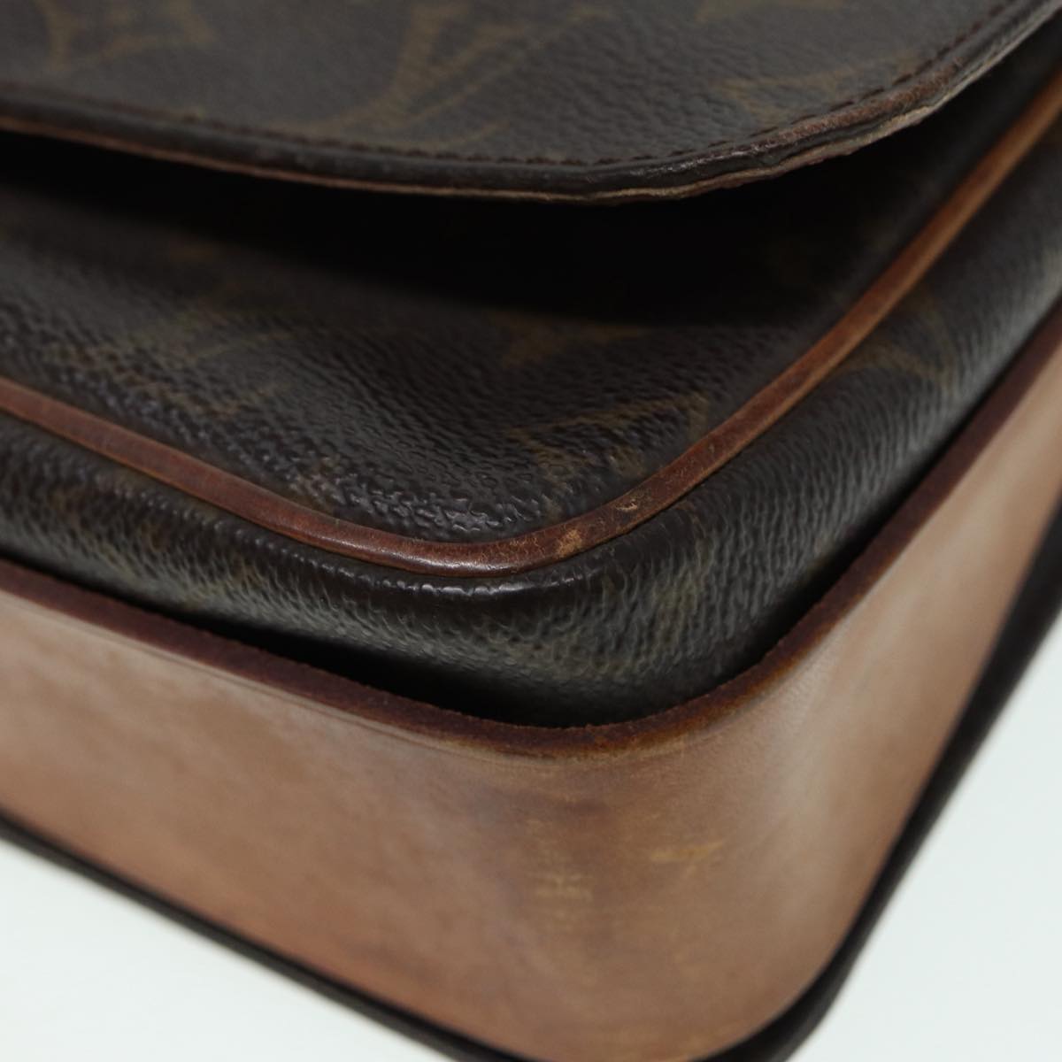 LOUIS VUITTON Monogram Cartouchiere GM Shoulder Bag M51252 LV Auth 86783