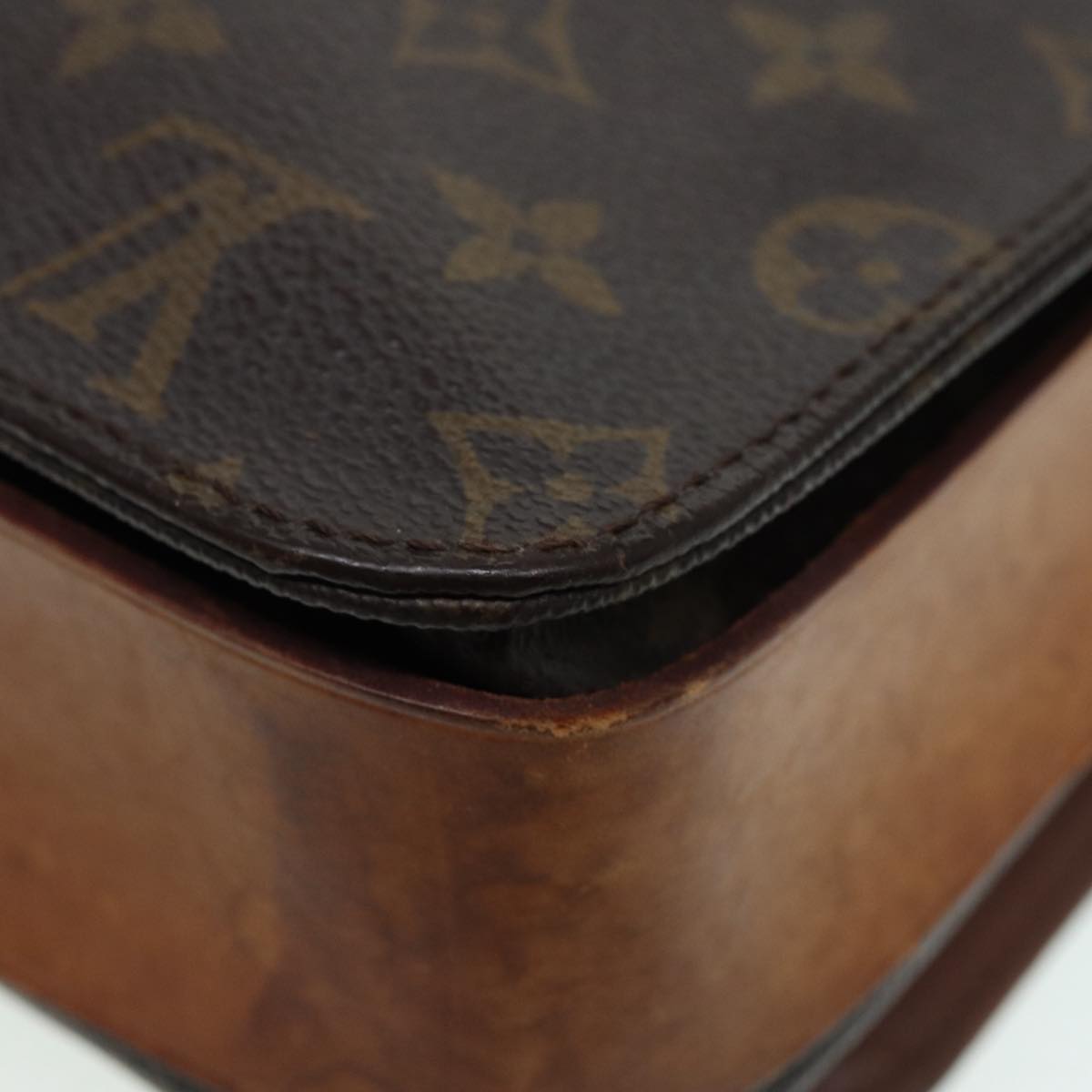 LOUIS VUITTON Monogram Cartouchiere GM Shoulder Bag M51252 LV Auth 86783