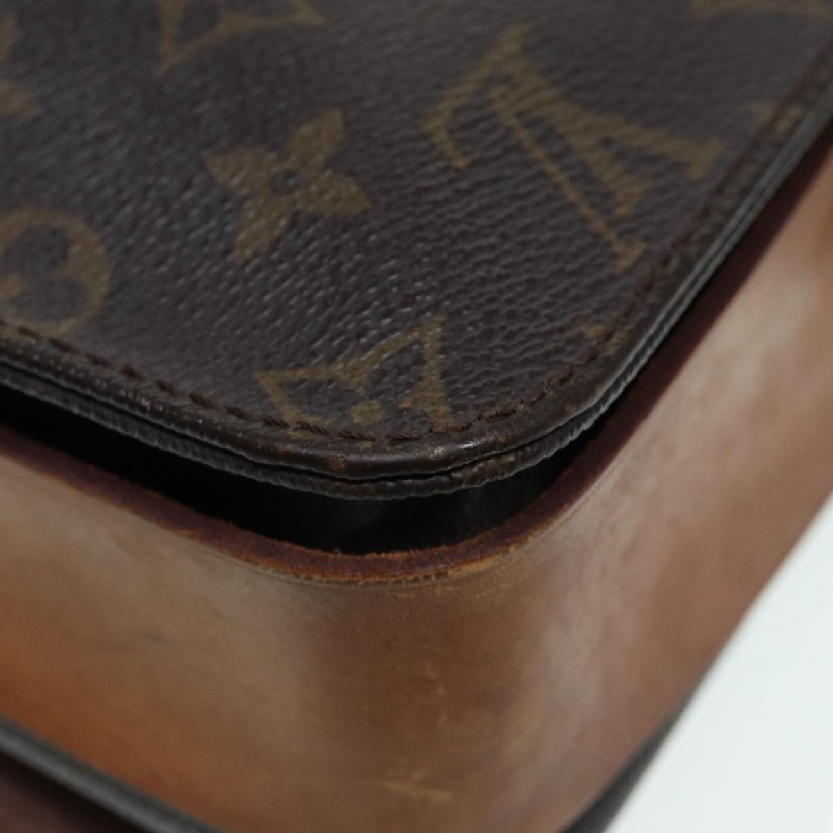 LOUIS VUITTON Monogram Cartouchiere GM Shoulder Bag M51252 LV Auth 86783
