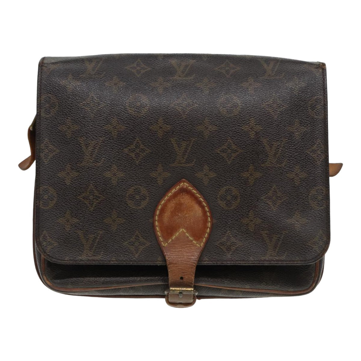 LOUIS VUITTON Monogram Cartouchiere GM Shoulder Bag M51252 LV Auth 86783