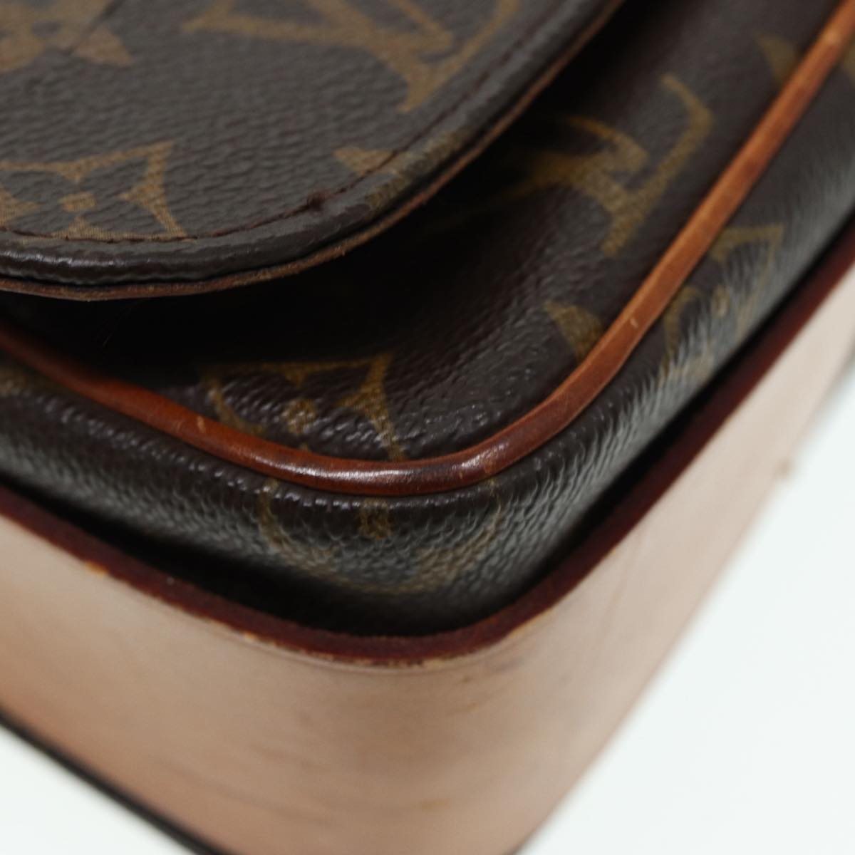 LOUIS VUITTON Monogram Cartouchiere GM Shoulder Bag M51252 LV Auth 86787