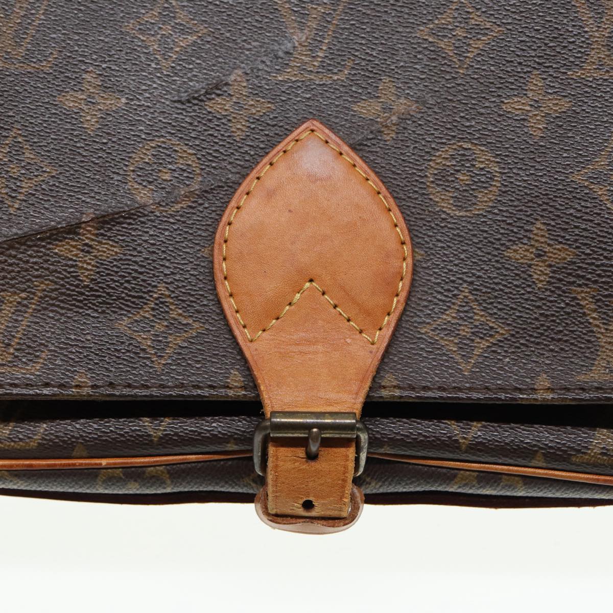 LOUIS VUITTON Monogram Cartouchiere GM Shoulder Bag M51252 LV Auth 86787