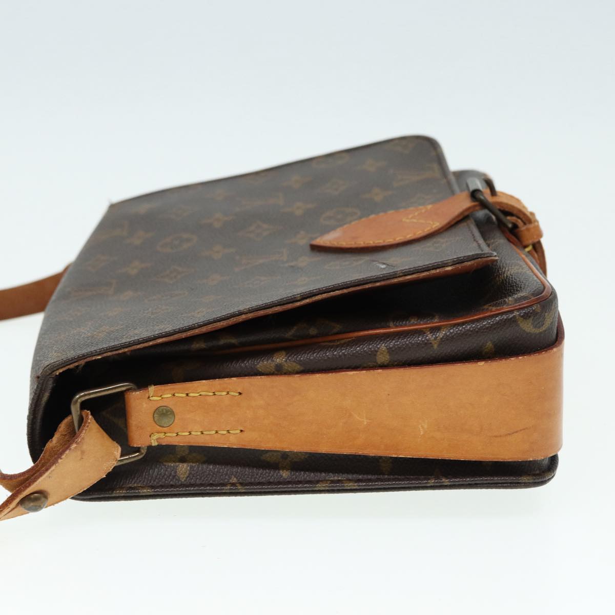 LOUIS VUITTON Monogram Cartouchiere GM Shoulder Bag M51252 LV Auth 86787
