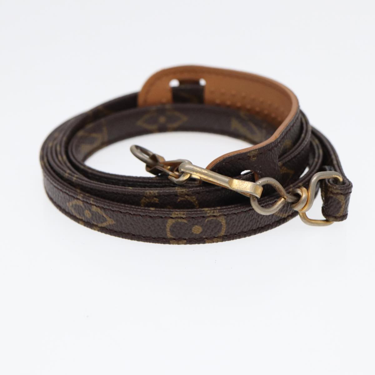 LOUIS VUITTON Monogram Shoulder Strap 46.5" LV Auth 86799