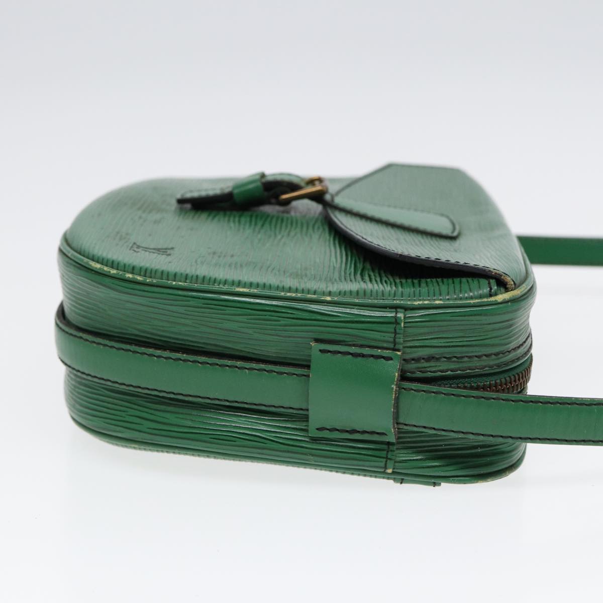 LOUIS VUITTON Epi Jeune Fille MM Shoulder Bag Green M52154 LV Auth 86819