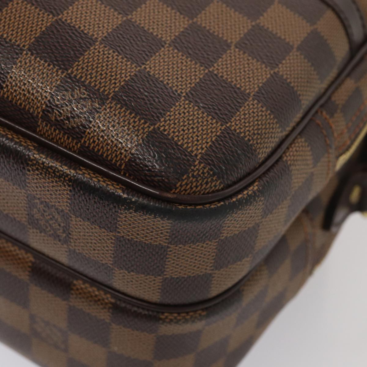 LOUIS VUITTON Damier Ebene Reporter PM Shoulder Bag N45253 LV Auth 86960