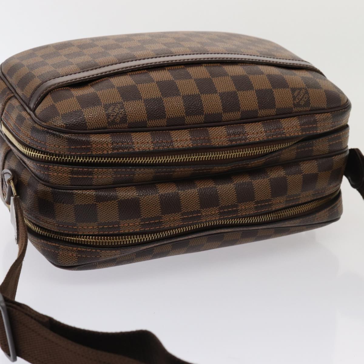 LOUIS VUITTON Damier Ebene Reporter PM Shoulder Bag N45253 LV Auth 86960