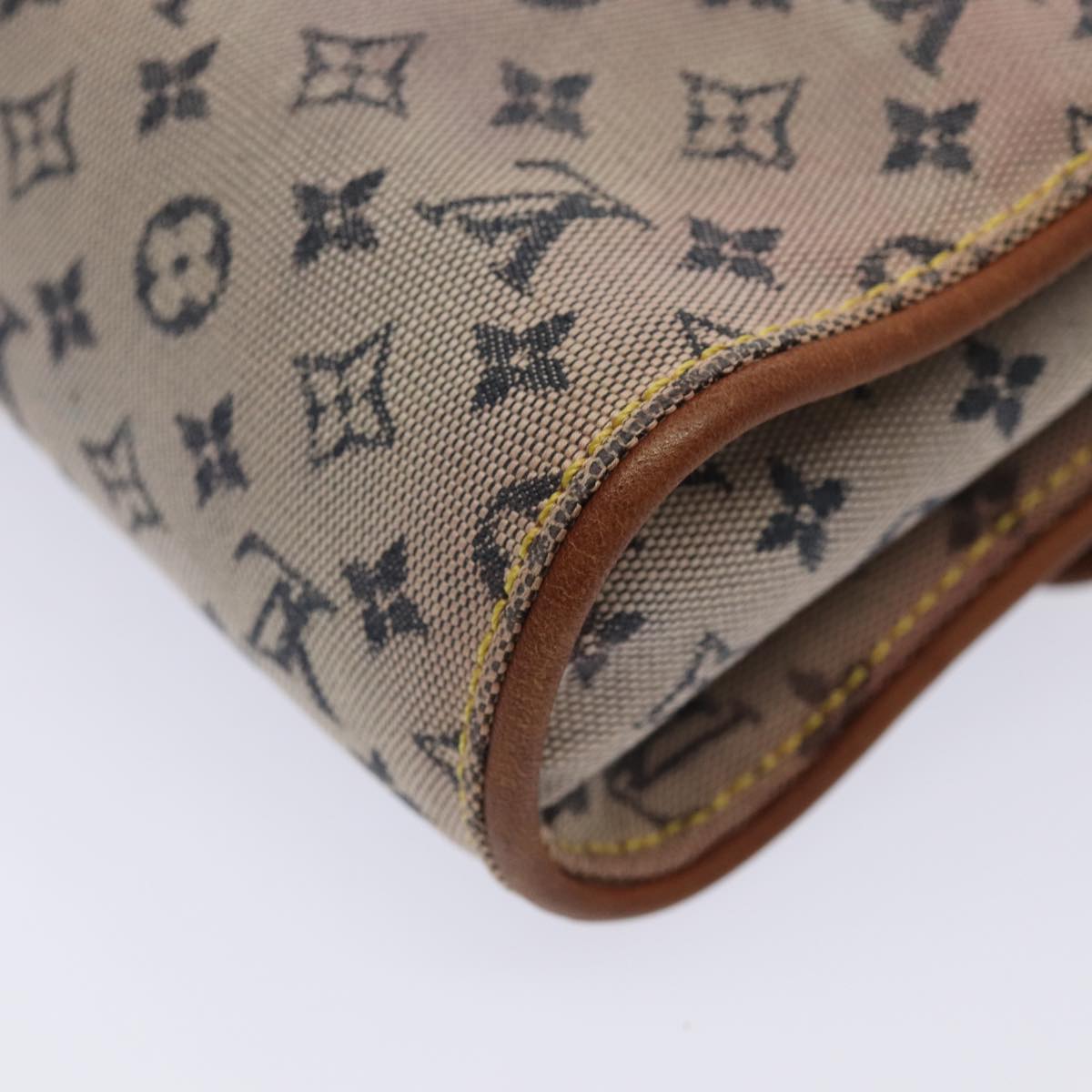 LOUIS VUITTON Monogram Mini Camille Chain Shoulder Bag Blue M92002 LV Auth 87413