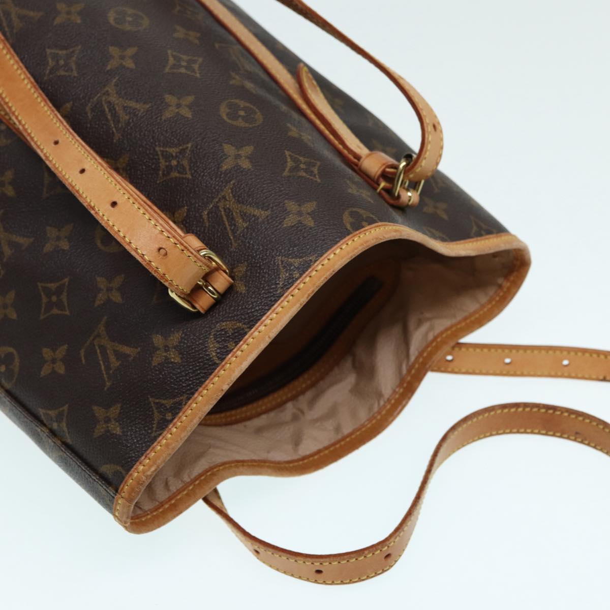 LOUIS VUITTON Monogram Bucket GM Shoulder Bag M42236 LV Auth 87417