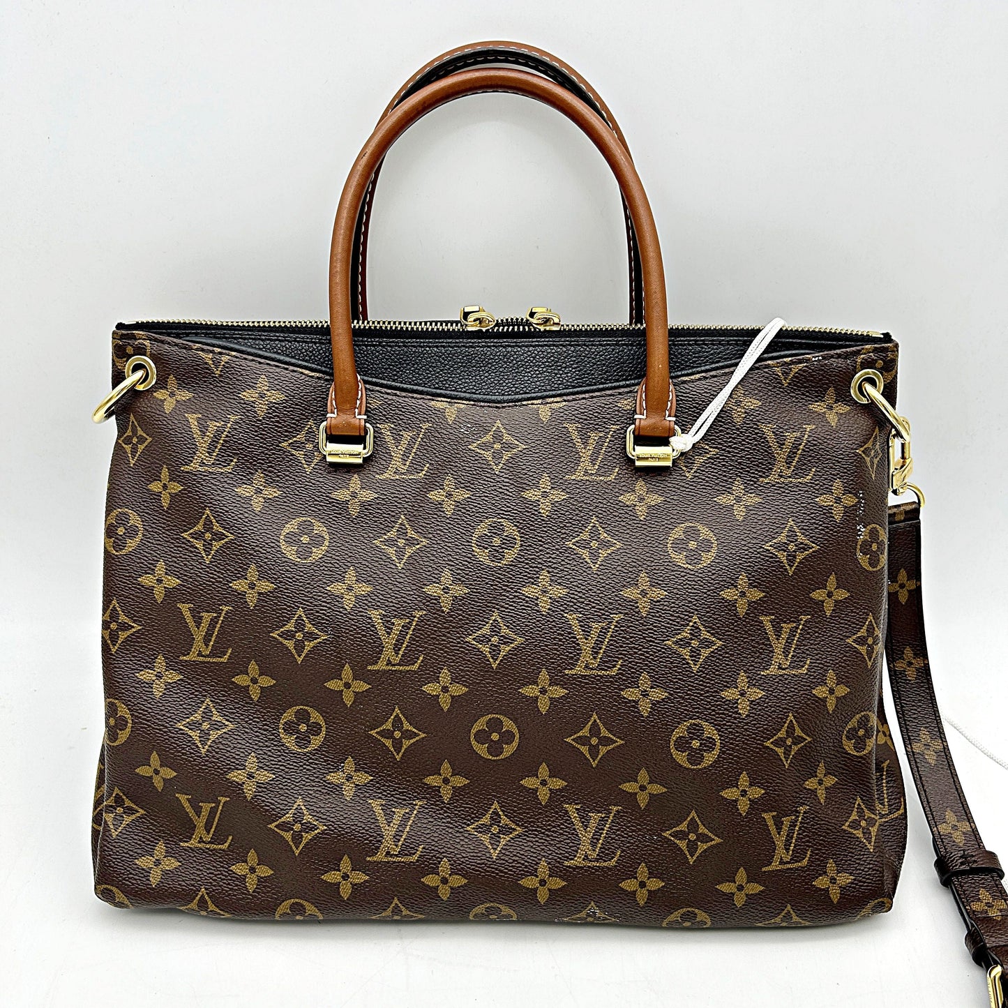 Louis Vuitton LV Monogram Pallas MM - Brown Handle Bags, Handbags LA31581