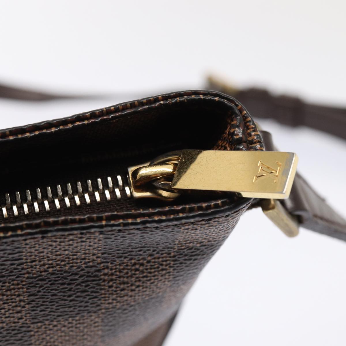 LOUIS VUITTON Damier Ebene Trotteur Shoulder Bag M51240 LV Auth 87972A