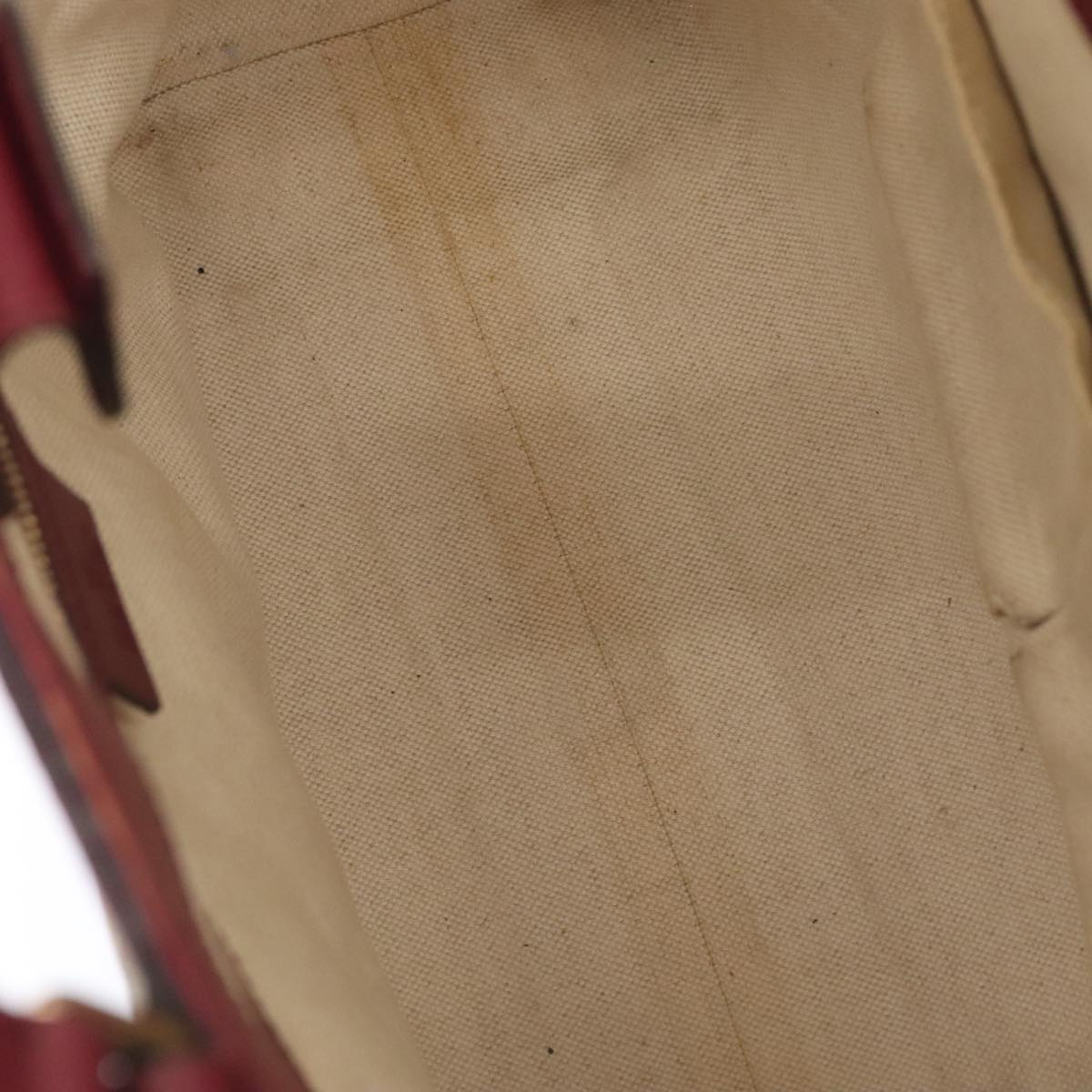 GUCCI GG Canvas Shoulder Bag Beige Gold 257061 Auth 88172