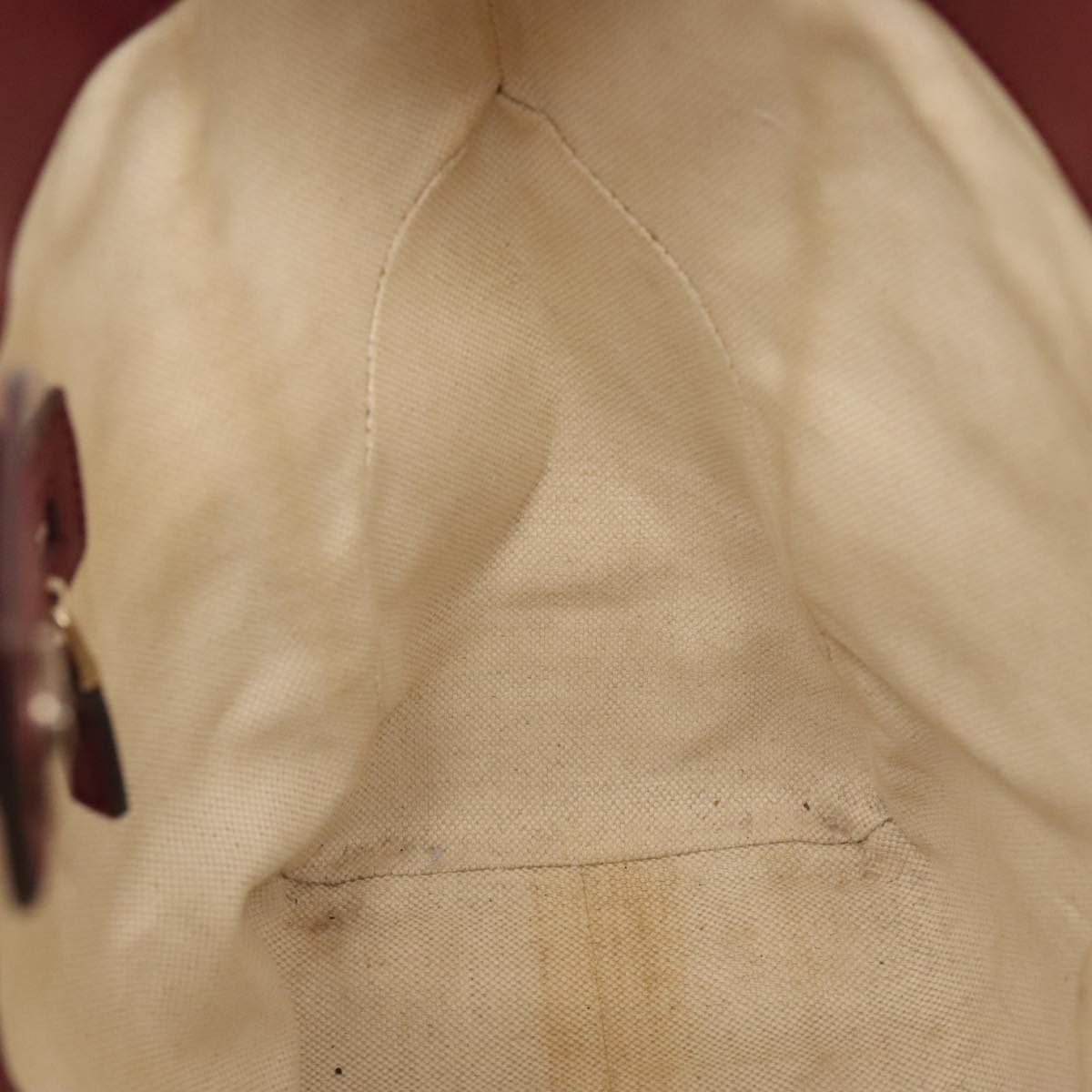 GUCCI GG Canvas Shoulder Bag Beige Gold 257061 Auth 88172