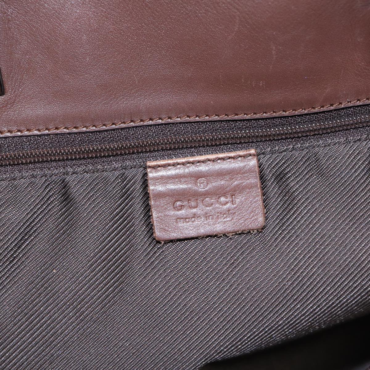 GUCCI GG Canvas Tote Bag Beige Silver 31243 Auth 88782