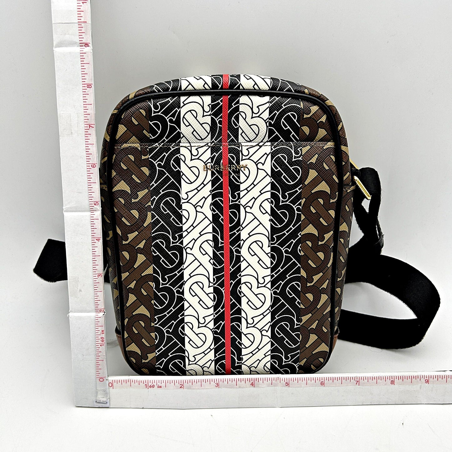 Pre-owned Burberry monogram stripe crossbody bag  LA31747