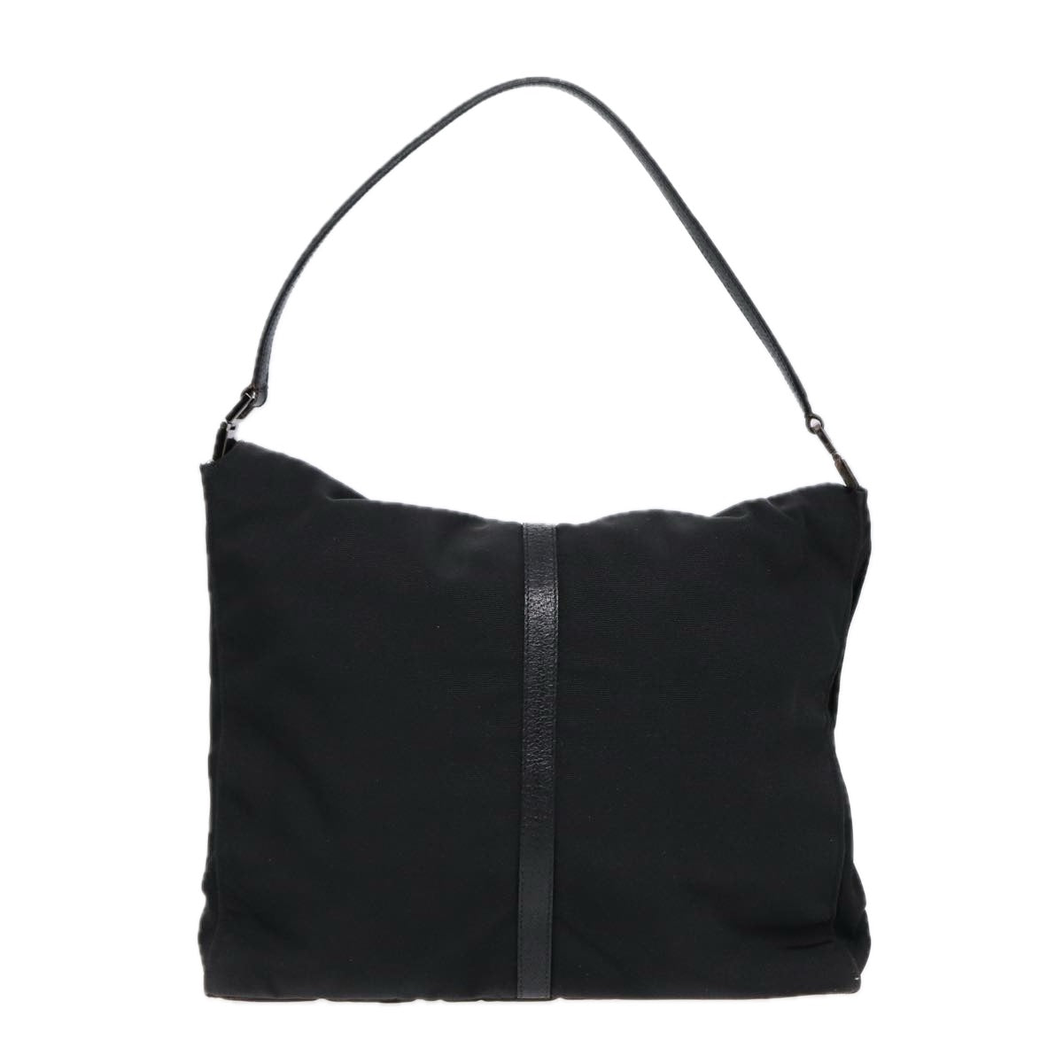 GUCCI Jackie Shoulder Bag Nylon Black Silver 001 3355 Auth 89141