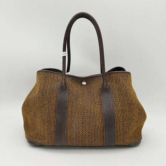 Hermès Tweed Garden Party 36 - Brown Totes, Handbags LA17296
