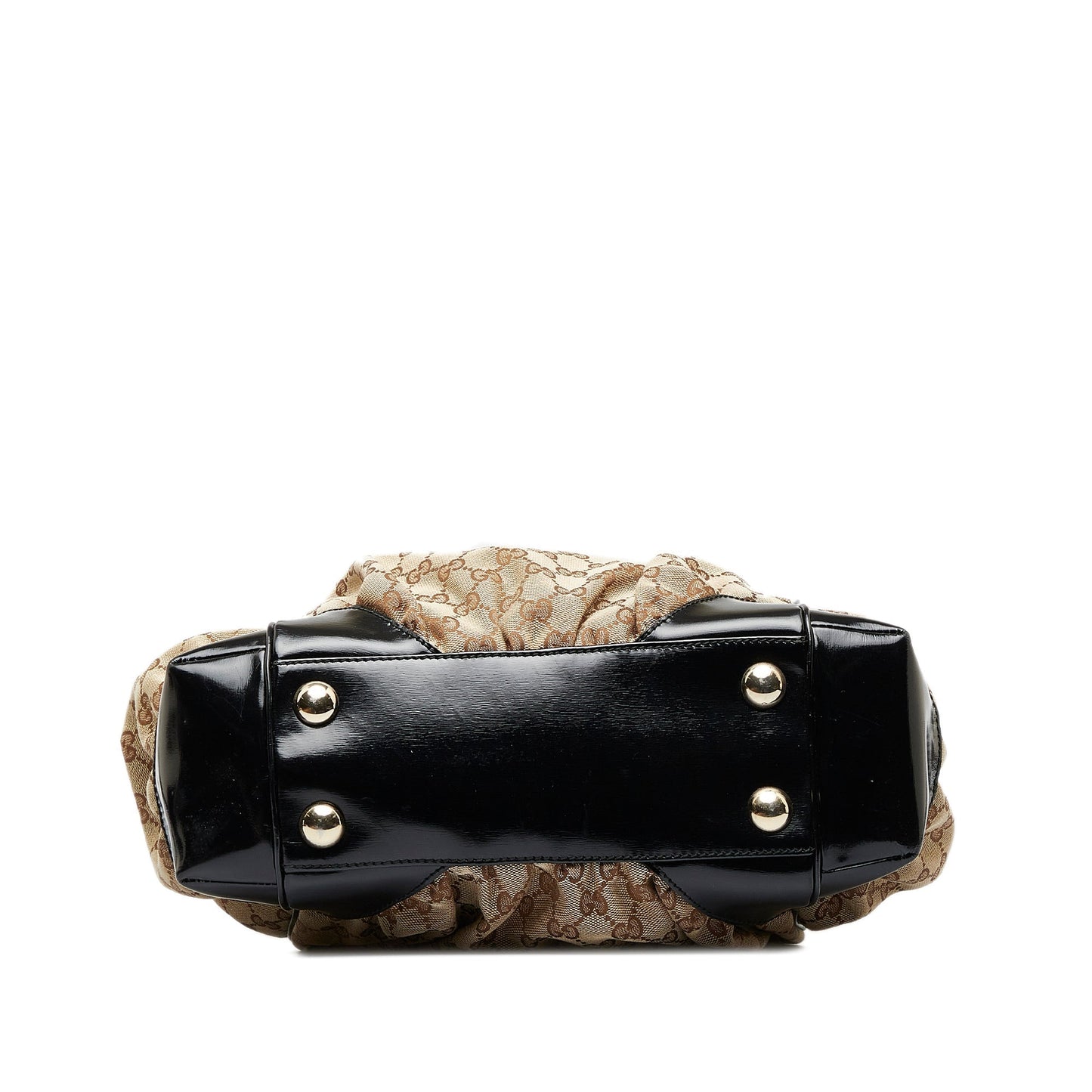 Brown Gucci GG Canvas Full Moon Tote Bag