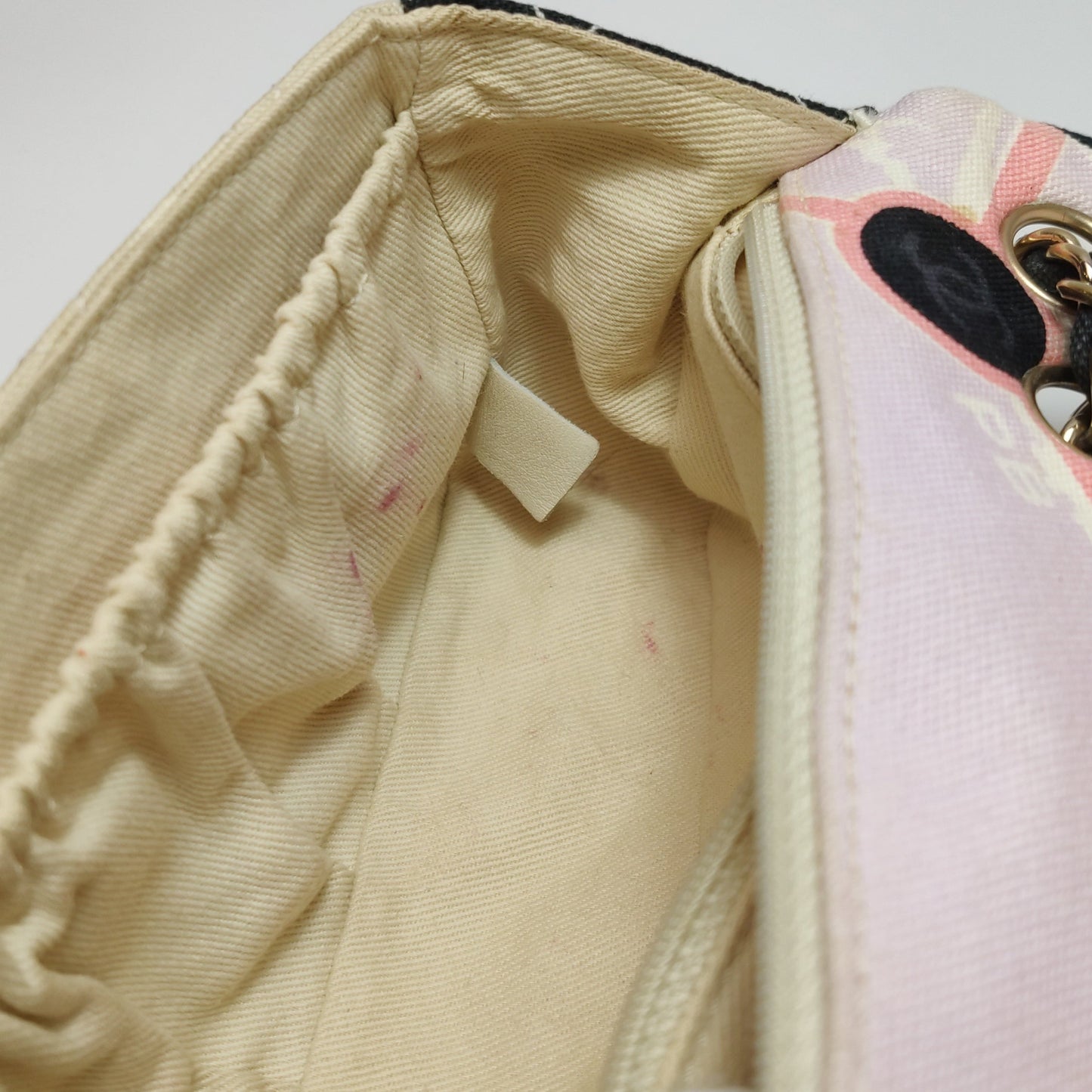 Chanel Baguette Flap Multicolor Eiffel Tower Print Cloth Shoulder Bag