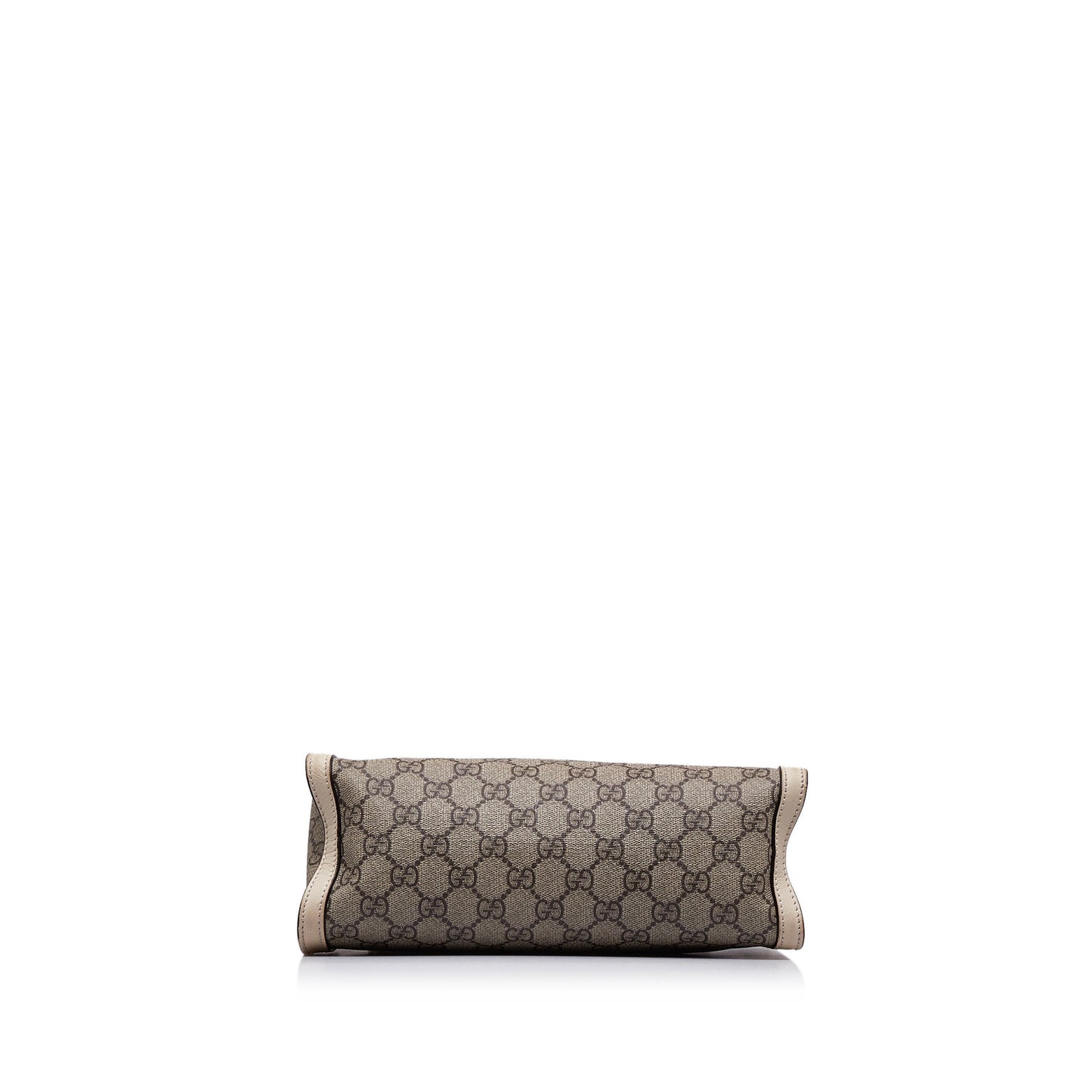 Brown Gucci Small GG Supreme Padlock Tote