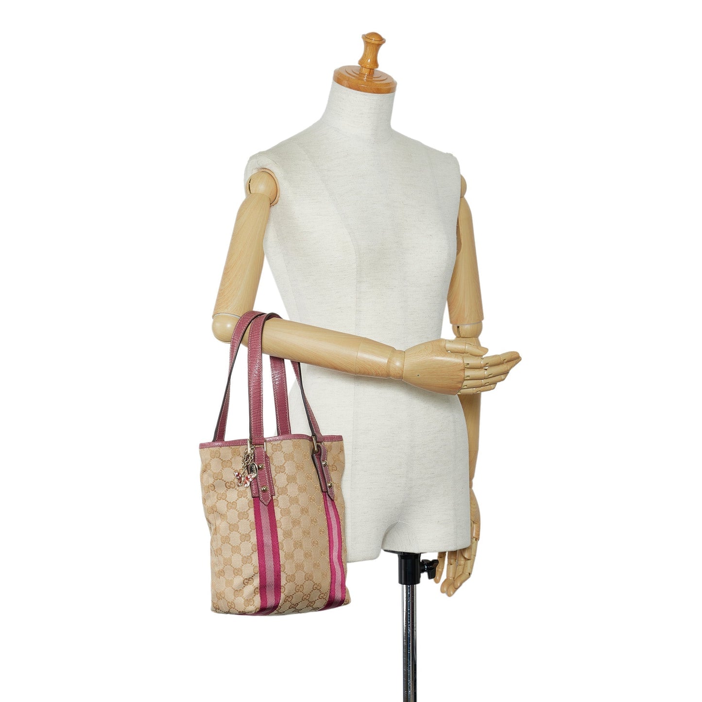 GUCCI GG Canvas Jolicoeur Tote Bag