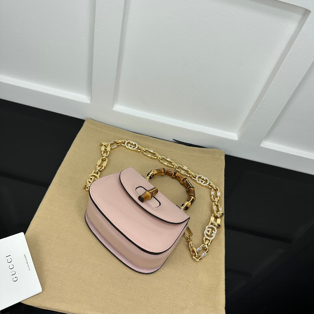 BOLSA GUCCI BAMBOO 1947 PEQUENA